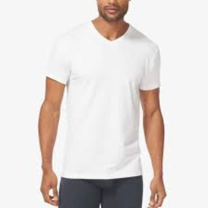 Camiseta de Hombre con Cuello en V, 100% Algodón, Transpirable, de Alta Calidad, Personalizable, Color Sólido, Ecológica, Tejida - Product Image 2