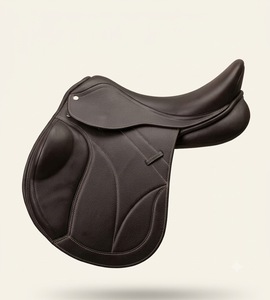Selle d'équitation anglaise en cuir de haute qualité |   Selle d'équitation tout usage pour le saut d'obstacles - Product Image 1