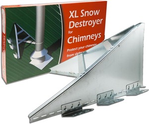 Snow Destroyer For Chimneys. USA Made. Universal Fit. Lifetime Protection for 6-10" Wood Stove Chimneys - Product Image 3