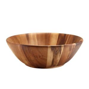 Hot Sell Acacia Fruits Bowl Large Curved Handmade Food Serving Bowls Eco Friendly Dishwasher <b>Safe</b> Luxury Salad Bowl Home Decor - Product Image 2