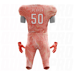 ชุดยูนิฟอร์มอเมริกันฟุตบอลสำหรับผู้ใหญ่แบบพรีเมียม คุณภาพสูง ขนาดสั่งทำได้ ระบายอากาศได้ดี แห้งเร็ว พร้อมสกรีนชื่อทีม - Product Image 6