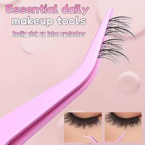 Pinces à cils en acier inoxydable de qualité supérieure, pointues, ultra-précises, anti-magnétiques - Product Image 5