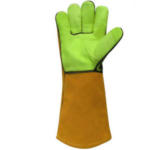 Guantes de Soldadura de Cuero Resistentes al Calor y al Fuego con Refuerzos en la Palma - Product Image 4