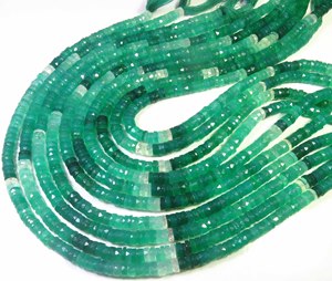 Cuentas de Ónix Verde Multicolor en Forma de Disco, Cuentas de Piedras Preciosas Facetadas de 16 Pulgadas, Cuentas de Ónix Verde Multicolor Naturales de 6.5 mm en Forma de Disco Plano - Product Image 6