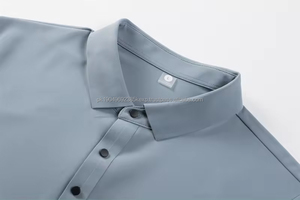 Polo de Hombre Casual de Alta Calidad con Logotipo Personalizado, Color Liso, Tejido Grueso y Transpirable - Product Image 6