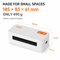 Impresora de Etiquetas de Envío Térmica Directa 4x6, 203DPI, 150mm/s, USB, Bluetooth, Impresora de Códigos de Barras para Almacenes de Comercio Electrónico