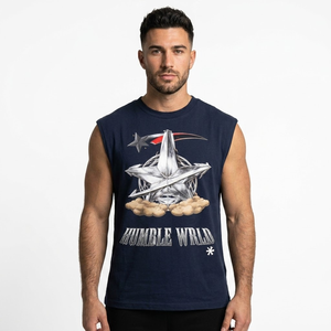 Custom Logo Polyester Knit <b>Tank</b> <b>Top</b> Summer Sporty Style Breathable Quick Dry Anti-Pilling Loose Design Sleeveless Vest - Product Image 4