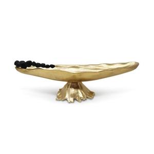 Frutero de lujo con base de pedestal, decoración moderna, frutero para dátiles de chocolate, artesanía en metal, cuencos hechos a mano para decoración de mesa, bodas, Eid - Product Image 1