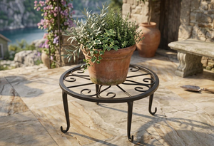 Soporte de Metal Negro para Plantas, Soporte Elevado para Macetas de Interior y Exterior, Exhibidor Decorativo para Jardín - Product Image 6