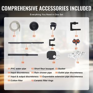 Filtro a Canister Ultra-Silenzioso da 172 GPH per Acquari da 30 Galloni, Interno con Protezione UV, Alimentatore Sommergibile, Accessorio per Acquario - Product Image 6