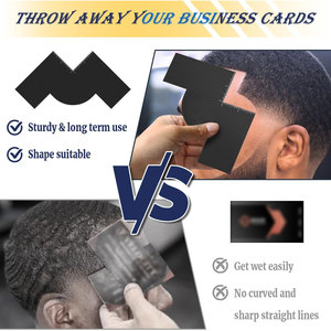 Outil de modelage de barbe pour hommes, guide flexible pour la définition de la ligne de la mâchoire, carte professionnelle pour rehausseur de ligne de cheveux 360 Wave pour le tracé des contours - Product Image 6