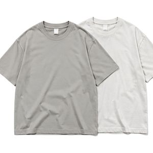 Camiseta Oversize de Algodón Grueso para Hombre, Estilo Urbano, Hombros Caídos, Ajuste Holgado, Cuello Redondo, Lisa, de Color Sólido - Product Image 5