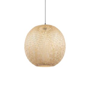Natural Bamboo Pendant Light Handcrafted Ceiling Fixture for <b>Indoor</b> Residential and Commercial <b>Lighting</b> - Product Image 1