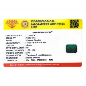 Natural Zambian Emerald 4.9 Carat Loose Gemstone Emerald Cut for Fine Jewelry - Product Image 4