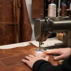 Tablier de cuisine en cuir véritable souple pour cuisiniers professionnels à domicile, résistant aux odeurs, robuste, multifonctionnel, pour la cuisson quotidienne - Product Image 5