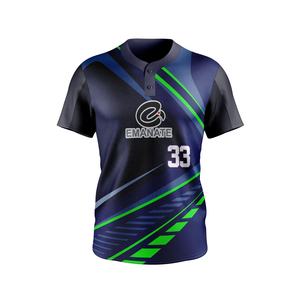 Entrega rápida Impresión personalizada Béisbol Camisas lisas Jersey de béisbol rojo Traje niñas Sublimación Equipo de béisbol Jersey - Product Image 3