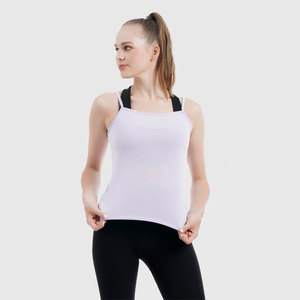 Débardeur basique pour femme de qualité supérieure, sans manches, décontracté, pour l'été, à superposer, vêtements en gros OEM sous marque privée - Product Image 3