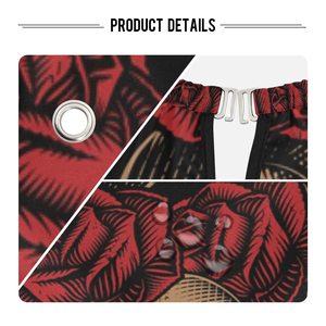 HYSAF APPARELS CO Capa de Peluquería Impermeable 64x56 con Cierre de Clip Metálico, Estampado de Calavera y Rosas, Capa de Peluquería Impermeable, Capa de Barbero - Product Image 2