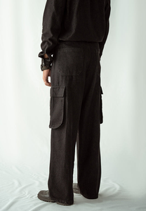 Jeans en denim délavé personnalisé de haute qualité pour hommes, coupe droite décontractée, style classique ample, streetwear hip-hop imprimé vintage - Product Image 4