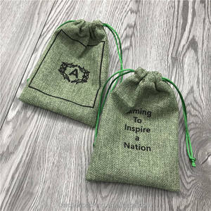 Natural Jute Mini <b>Pouches</b> for Jewelry Storage with Custom Logo and <b>Drawstring</b> Feature - Product Image 6