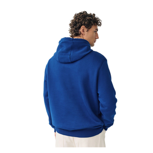 เสื้อฮู้ดผู้ชายสีน้ำเงิน ผ้าฝ้ายถัก สไตล์ลำลอง ทรงโอเวอร์ไซส์ สำหรับฤดูหนาว มีกระเป๋าด้านหน้า ระบายอากาศได้ดี - Product Image 2