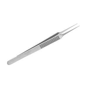 Pinces à suture Castroviejo en acier inoxydable allemand, 4 pouces, 0,3 mm, pointues, pour la chirurgie dermique, avec manche finition mate - Product Image 5