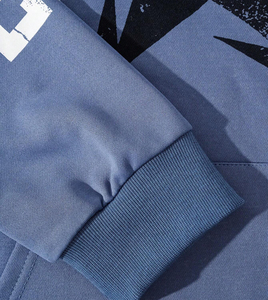 Ensemble de survêtement personnalisé pour homme, style streetwear, respirant, avec sweat à capuche et pantalon empilé, coupe oversize, pour l'hiver - Product Image 6