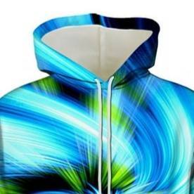 Conjunto Deportivo Unisex de Invierno con Capucha, Sublimado, Ligero, Transpirable, de Secado Rápido, con Cordón Ajustable, Logotipo Personalizado, 100% - Product Image 4