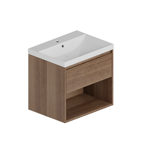 Meuble-lavabo mural moderne en PVC de haute qualité pour hôtel, écologique, garantie 2 ans, modèle Athena - Product Image 6