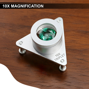 Loupe grossissante 10X haute précision avec trépied – Lentille triple, achromatique, clarté bord à bord pour ateliers d'outillage, horlogers - Product Image 5
