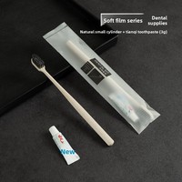 Ensemble d'articles de toilette personnalisés pour hôtel, vente en gros, articles de toilette jetables de luxe 5 étoiles pour hôtel