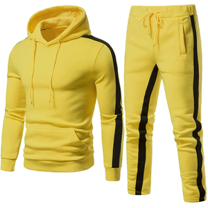 Ensemble de survêtement unisexe haut de gamme 2026 à toucher doux avec logo personnalisé et survêtements pour la gym / Ensemble de sweats à capuche coupe ajustée - Product Image 1