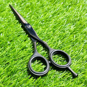 Ciseaux de coiffure professionnels avec pointe de lame ultra-affûtée en acier inoxydable noir pour salon de coiffure - Product Image 6