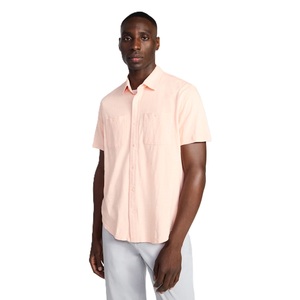 <b>Men's</b> Casual <b>Shirt</b> <b>Short</b> <b>Sleeve</b> Button Checkered Pattern Adult Wear Knitted Fabric 100% Cotton Breathable Eco-Friendly From BD - Product Image 2