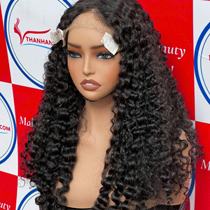 Meilleures ventes pour l'été : Extensions de cheveux humains vietnamiens 100 % naturels, perruque à boucles profondes birmanes, couleur naturelle, haute qualité - Product Image 1