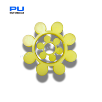 Accouplements en polyuréthane (PU) flexibles, personnalisables, inserts élastiques en anneau/crabe OEM, écologiques, pour usage industriel