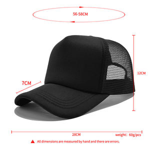 Gorra Trucker con Logotipo Personalizado Bordado, 5 Paneles, Gorras de Béisbol Deportivas de Viaje, Gorra Trucker de Malla para Hombre, de Alta Calidad, Lisa, de Espuma, 2026 - Product Image 3