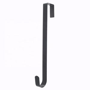 ที่แขวนพวงมาลัยสำหรับทางเข้าประตูตะขอเลื่อนทำจากโลหะสีดำ - Product Image 1