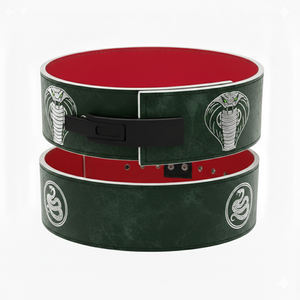 Ceinture de musculation en cuir véritable sur mesure, robuste et antidérapante, avec levier en acier réglable pour le soutien du dos - Product Image 5