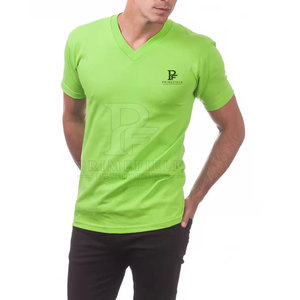Camiseta de Cuello en V para Hombre al por Mayor, Calidad Premium, 100% Algodón, Lisa, Casual, Transpirable, Ecológica, Corte Regular, OEM/ODM Personalizable - Product Image 3