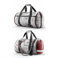 Sacs de sport de football américain, sacs de voyage par sublimation, sacs de sport unisexes, sacs de sport d'extérieur pour l'entraînement