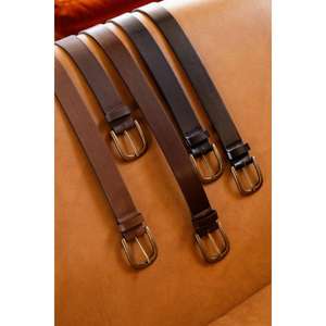 Real Cow Buffalo <b>Hide</b> Genuine Leather Belt Trending Men's Formal Belts With Custom Brands Logo Support - Product Image 2