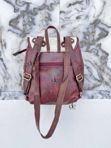 Sac à dos en cuir de vachette véritable sac à dos de style occidental sacs d'école unisexe 2 en 1 multi-usages sacs de haute qualité de créateur unisexe - Product Image 3