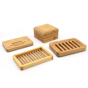 Porte-savon rectangulaire en bois écologique, design luxueux, auto-drainant, pour salle de bain, cuisine, spa - Product Image 4