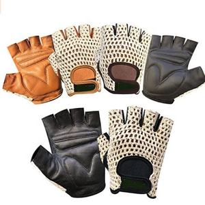Custom Logo Waterproof Leather Cycling Gloves Half <b>Finger</b> Outdoor Sports Mountain <b>Bike</b> Riding Crotch Mesh Gel Padded Wholesale - Product Image 2