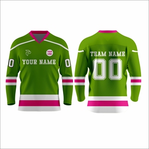 Premium Quality Ice Hockey Team Uniform Breathable Quick Dry Jersey Set For Competitive Sports Wholesale Manufacturer - Product Image 1