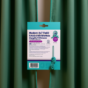 Modern 4x7 Feet Print Patch <b>Window</b> <b>Curtain</b> 100% Polyester Pleated Pattern for Home Hotel Office Hospital Hook Processing Rope - Product Image 3