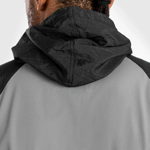Ensemble de survêtement à capuche pour homme, color block, manches longues, fermeture éclair, séchage rapide, polyester, pantalon de jogging streetwear avec poche latérale - Product Image 5