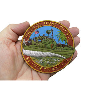 High Quality 1361 <b>DIVING</b> MEDICAL BADGE Bullion Wire Hand Embroidery Patches Emblem Crest Metal Sew-On Badges Direct Supplier - Product Image 5