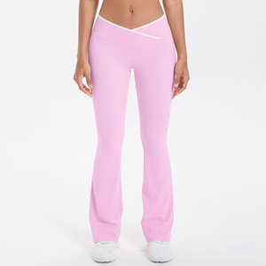 Conjunto Deportivo de 2 Piezas para Mujer: Leggings de Yoga Sólidos y Top de Manga Corta, Cintura Elástica, Resistente al Viento, Cintura Alta - Product Image 6